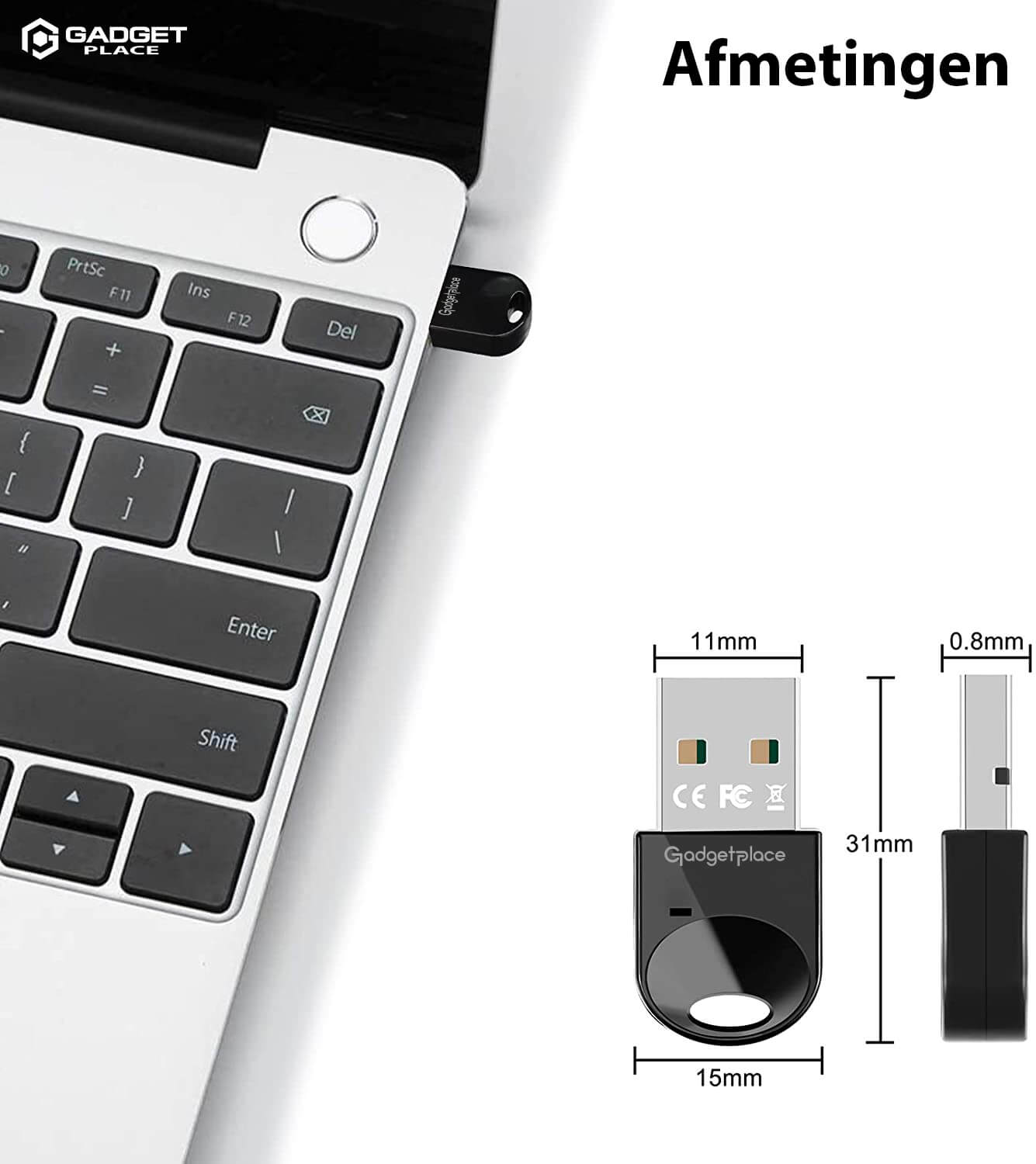 Bluetooth 5.1 Adapter voor PC: Dongle voor Windows 11/10/8.1/8/7/XP