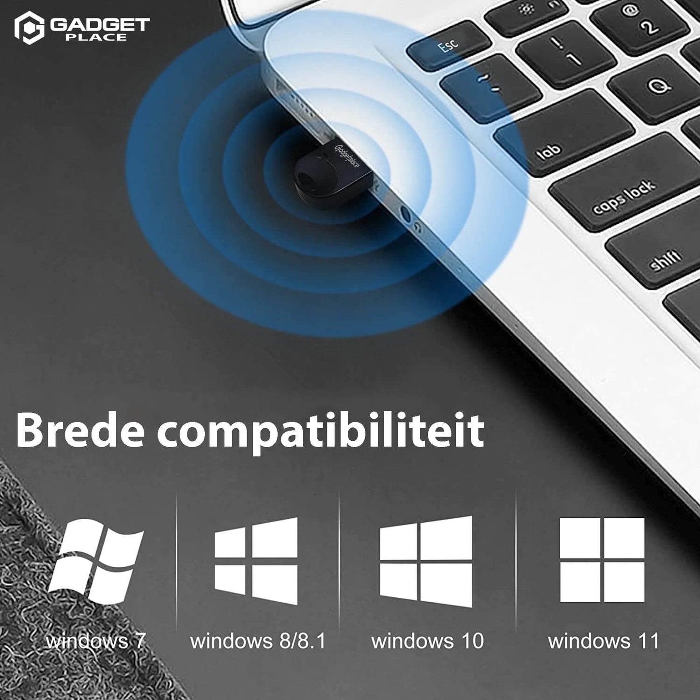 Bluetooth 5.1 Adapter voor PC: Dongle voor Windows 11/10/8.1/8/7/XP